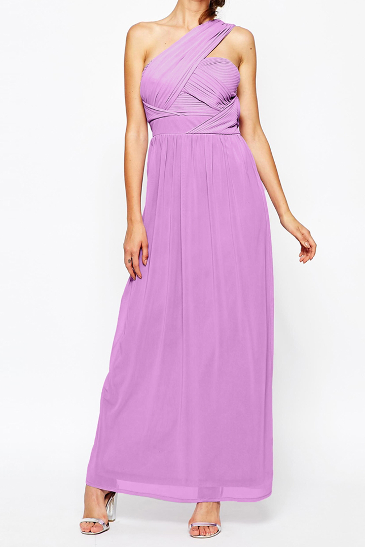 Sukienka grecka długa fiolet